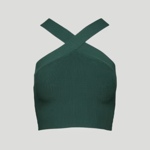 Babaton Sculpt Knit Criss Cross Cropped Tank - Dionysus - Picture 1 of 6